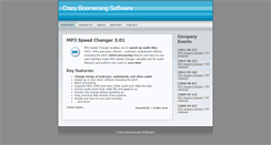 Desktop Screenshot of crazyboomerang.com