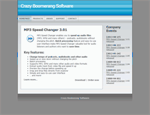 Tablet Screenshot of crazyboomerang.com